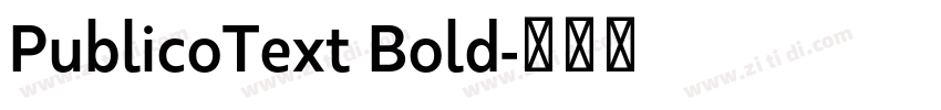 PublicoText Bold字体转换